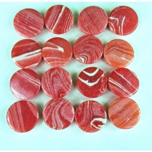 Fashion Hot Selling Good Quality Natural Red Onyx Round Cabochon Beads 16mm for Jewelry Making Free ShippingWholesale31pcs/lot