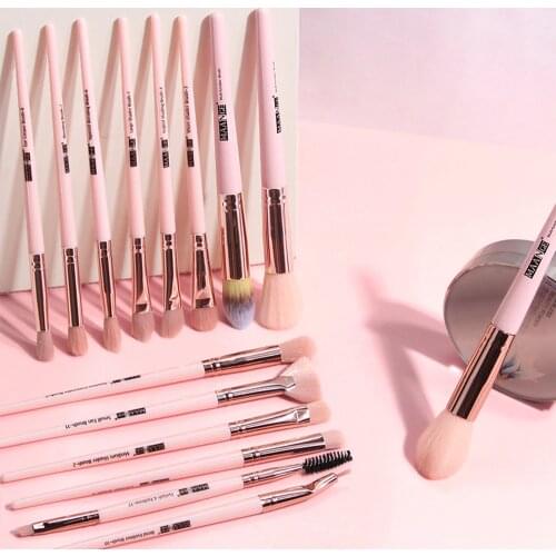 Pro 15 Pcs/Lot Makeup Brushes Set Beauty Makeup Tools Foundation Eyeshadow Blending Eyeliner Eyelash Eyebrow Brush Maquiagem