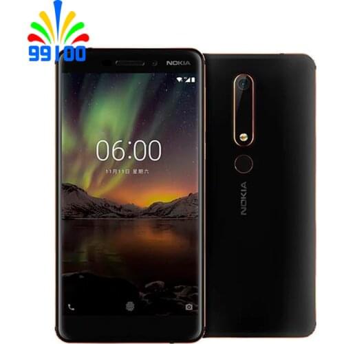 Unlocked Original Nokia 6.1 (2018) 5.5inch Screen 3GB RAM 32GB ROM Snapdragon 630 16.0MP Fingerprint