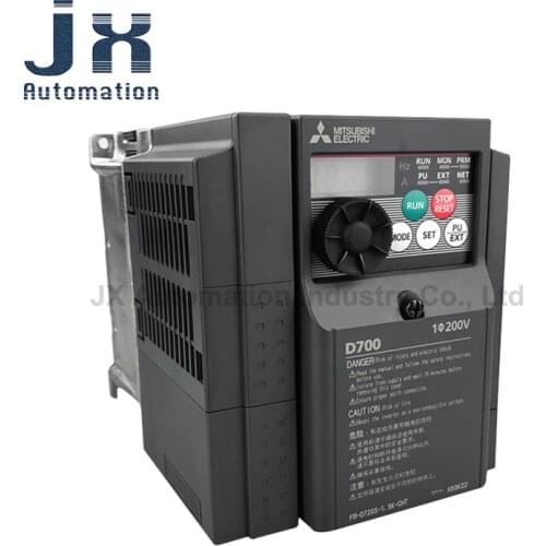 Japan Mitsubishi Inverter 0.4~1.5kW Single-phase 220V FR-D720S Series FR-D720S-0.75K-CHT 0.4K 1.5K 2.2K For Packing Machine