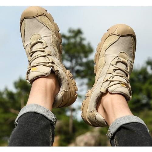 Hiking Shoes for Men Autumn Winter Outdoor Trekking Sneakers Lace-up Sports Shoes Male Mountain Climbing Sneakers Jogging Shoes