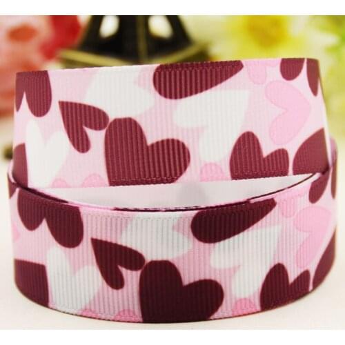 22mm 25mm 38mm 75mm Love cartoon printed Grosgrain Ribbon party decoration 10 Yards X-04596
