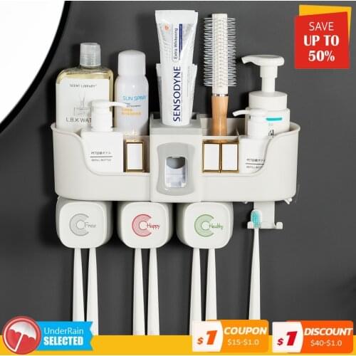 Toothbrush rack, non perforated mouthwash, toothbrush cup, wall mounted toilet, wall mounted dental appliance storage set