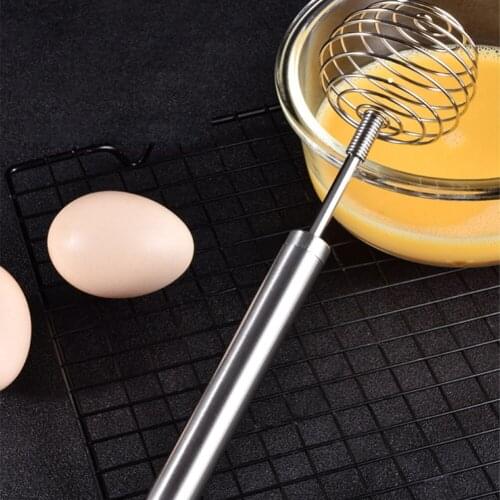 Egg Beater 304 Stainless Steel Egg Ball Whisk Manual Hand Mixer Egg Stirrer Kitchen Accessories Egg Tools for Stirring Blending