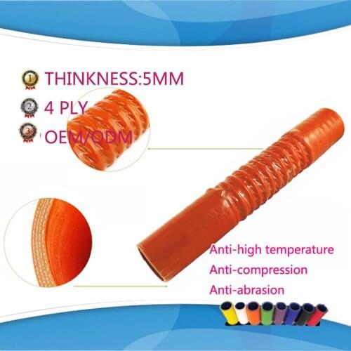 ID 82mm 400mm long replace auto bend silicone tube hose rubber steel tube pipe