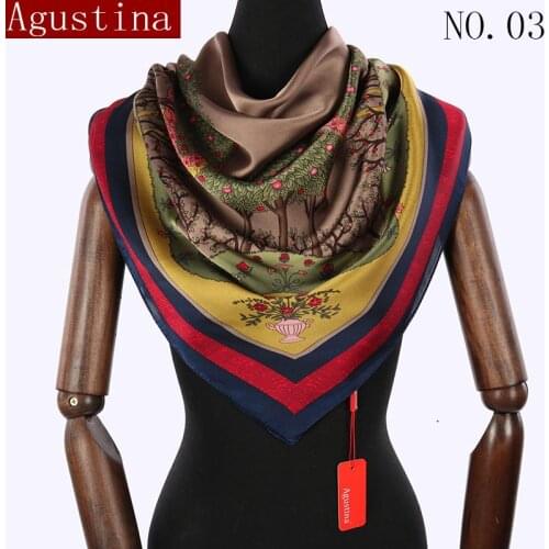 Winter silk feel scarf scarfs shawl women designer brand luxury autumn scarves hijab 90*90 ethnic print square shawls pink new