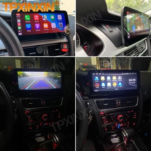 1 Din Carplay Android Radio Receiver Multimedia Stereo For AUDI A4 A5 2009 2010 2011 2012 2013 2014 2015 GPS Recorder Head Unit
