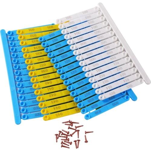 Chicken Wings Identification Ring Bird Quail Pigeon Duck Goose Chicken Wings Identifier Poultry Farm Chick Wings Ring 1set