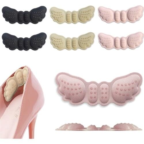 1Pair Foot Protector Stickers Butterfly Heel Insoles Shoes Heel Pad Foot Care Anti Abrasion Heel Cushion Prevent Feet Pain