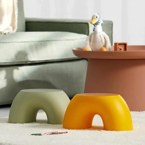 1Pc Creative Childrens Rainbow Stool Footboard Anti-slip Home Kids Stepping Bench Stable Bedside Stools Household Products