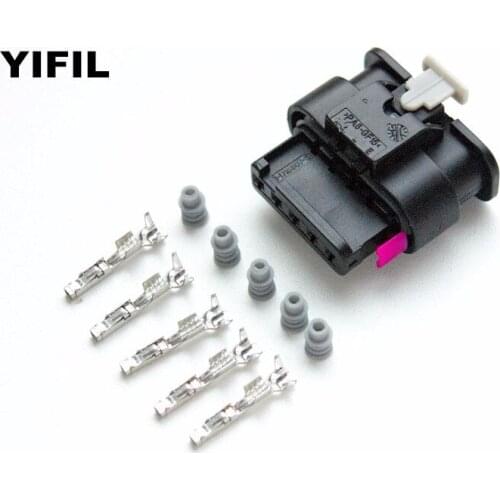5/10/20/50pcs/lot 1.2mm 5 Pin/Way Tyco Amp TE Female Electric Connector Plug Socket For AUDI VW SKODA 1-1718806-1/4F0 973 705