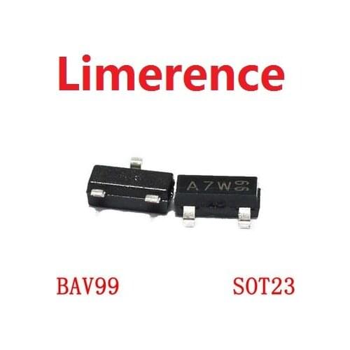 50PCS/lot BAV99 SOT23 MARKING CODE:A7/A7W Support the BOM one-stop supporting services