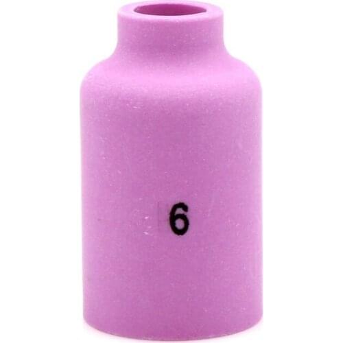 54N16 #6 Alumina Nozzle Gas Lens Cups for TIG Welding Torch WP-17 WP-18 WP-26 10pcs