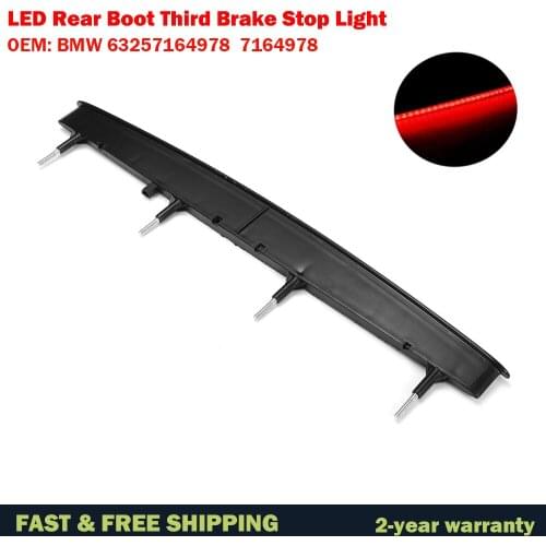63257164978 Black Smoked LED Rear Boot Third Brake Stop Light For BMW 1 Series E82 E88 M Coupe 2007-2013 63 25 7 164 978