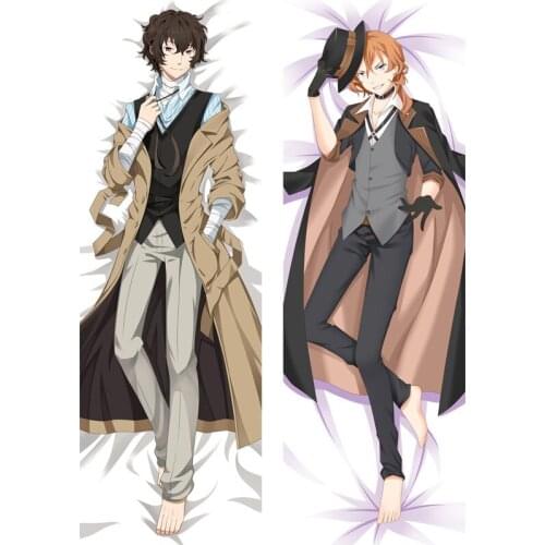 Anime Bungo Stray Dogs Osamu Dazai Cosplay Hug Body Pillow Cover BL Cushion Pillow Case Dakimakura