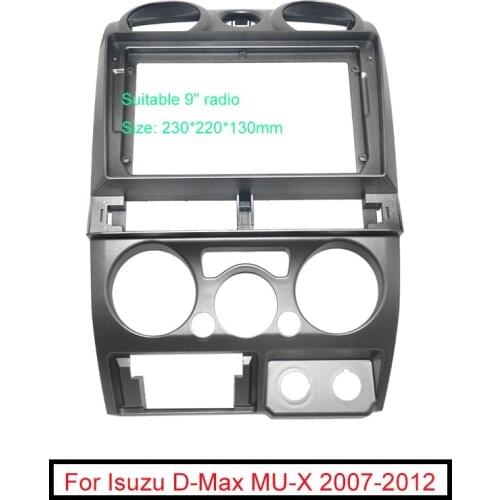 FEELDO Car Audio 2DIN Fascia Frame Adapter For Isuzu D-Max MU-X Chevrolet Colorado 9" Big Screen Dash Fitting Panel Frame Kit