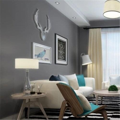 Beibehang Modern solid color wallpaper office bedroom living room restaurant photography studio gray papel de parede wall paper