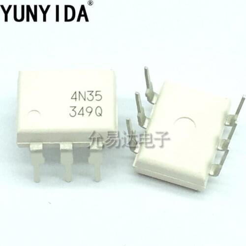 Free Shipping 10PCS 4N35 DIP-6