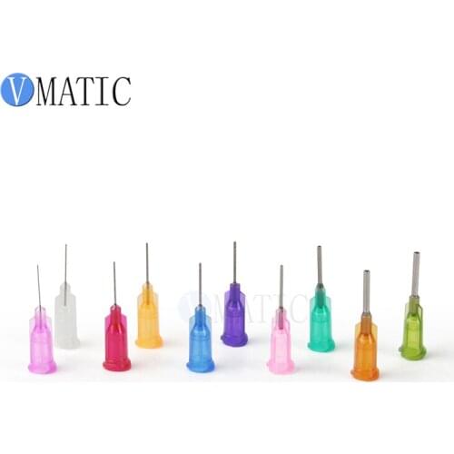 Free Shipping 100Pcs 0.5'' Spiral Interface Luer Lock Glue Dispensing Needle Tips 1/2 Inch