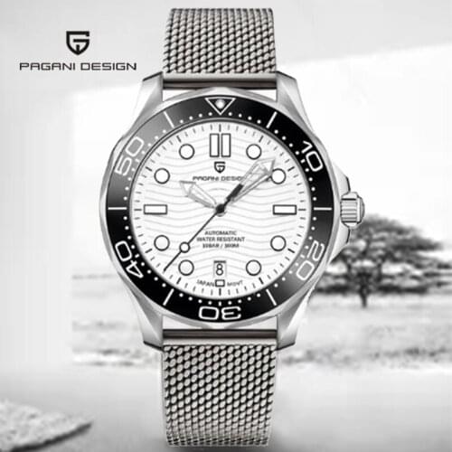 PAGANI DESIGN 2021 Latest Sports Fashion 007 Mechanical Watch Mens Self-Winding Men Accessories Sapphire Waterproof Calendar