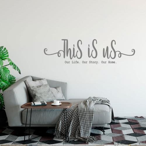 Quote Good This is us Wall Stickers Personalized Creative For Living Room Bedroom Art Wallstickers Decals DW6330