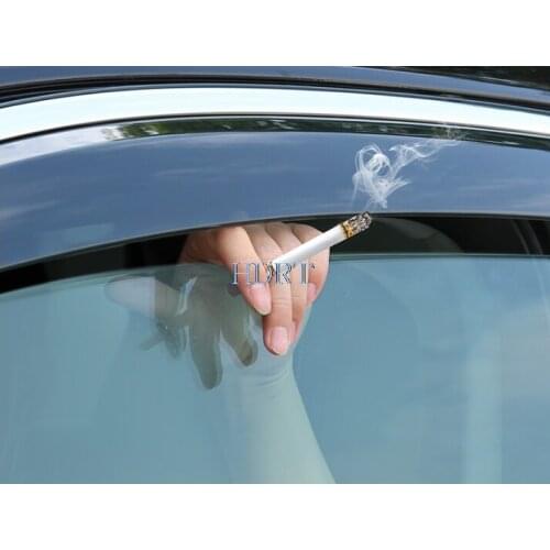 For VW Touareg 2019 2020 2021 Plastic Exterior Visor Vent Shades Window Sun Rain Guard Deflector 4pcs