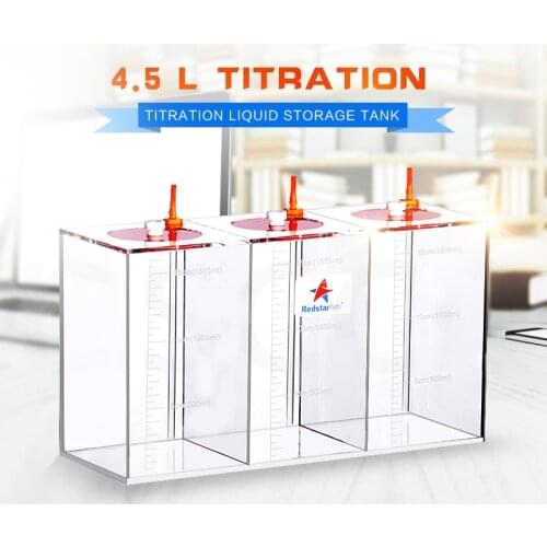 Red Starfish Dosing Pump Scale Liquid Storage Bucket With Scale 1.5L/2.5L/4.5L Liters High Quality Acrylic made Reef