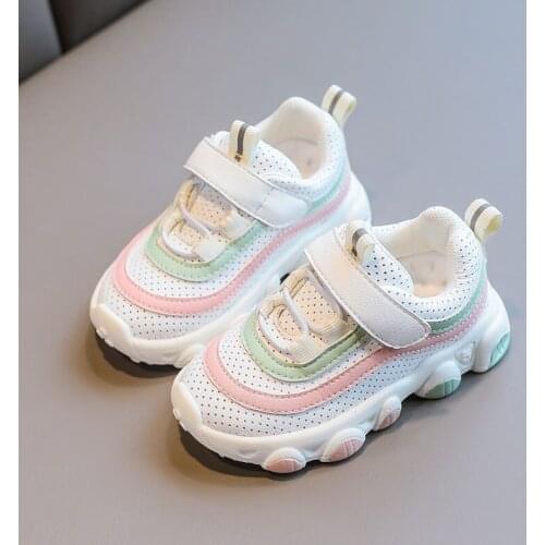 Breathable Baby Shoes Anti Slip Unisex White Autumn Soft Bottom Toddler Shoes Girl Velcro Zapatillas Hombre First Walkers BE50SH