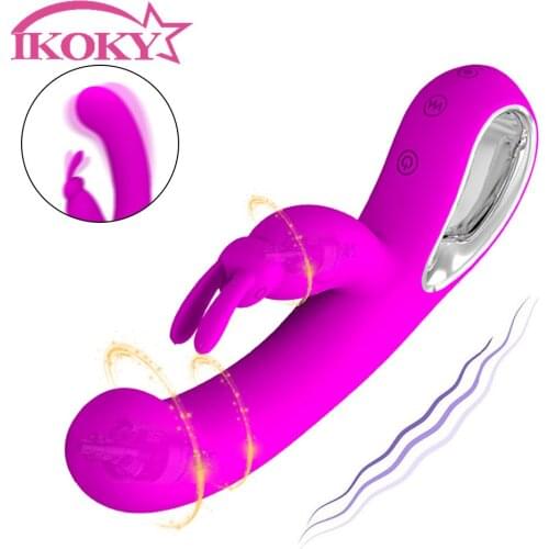 IKOKY G-spot Massage 12 Speeds Clitoris Stimulator Adult Products Female Masturbation Sex Toy for woman Rabbit Dildo Vibrator
