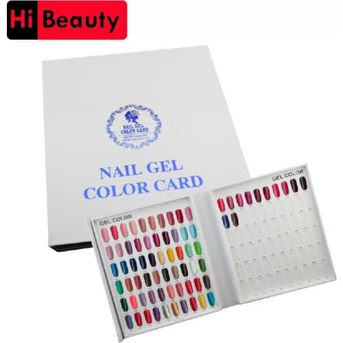 New Professional 308/216/120 Colors Nail Gel Polish Color Card Display Chart Box Book Manicure Tool For Nail Art