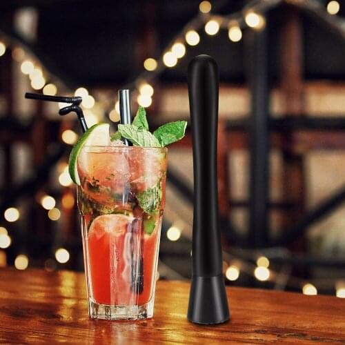 QUEENABR Stainless Steel Wine Mixing Cocktail Shaker Ice Hammer Barware Tool Bar Wine Drink Mojito Muddler