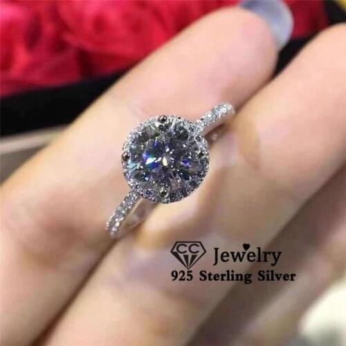 CC Rings for women Jewelry S925 Vintage Engagement Fine Jewelry Cubic Zirconia Classic Accessories Bijoux CC583