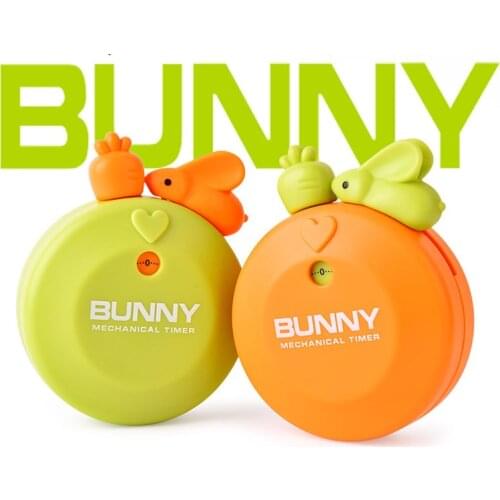 Cartoon rabbit kitchen timer Creative magnet mechanical timer Kitchen soup baking time Holiday gifts