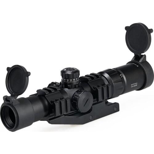 New tactical scope 1.5-4x30 rifle scope Reticle W/E adjustable for shooting hunting HS1-0246B