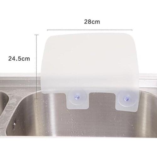 Baffle Board Resin Water Splash Guard Sink Kitchen Anti-water Washing Dish Fruit Kitchen Dish Fruit Vegetable kitchen Supplies