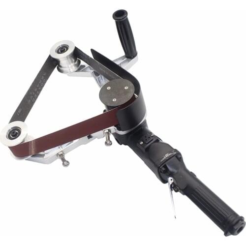 Pneumatic Belt Sander Round Tube Drawing Polishing Machine Stainless Steel Drawbench 40x760MM 4500RPM 1/4 Inch Y