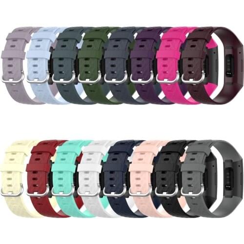 For Charge 3 SE/Charge 4 SE Watchbands Fashion Sport Silicone Strap Adjustable Replacement Wrist Band For Charge 3/4 SE Watch