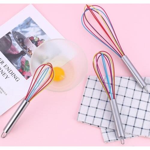 Hand Egg Mixer Cooking Foamer Wisk Cook Blender Silicone Egg Beaters Drink Whisk Mixer Egg Beater Kitchen Tools cooking gadgets