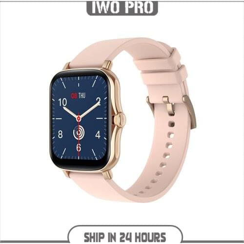 IWO 1.69 inch 2021 Smart Watch Women Full Touch Fitness Tracker Blood Pressure Waterproof GTS 2 Smartwatch Men Sport Smart Clock