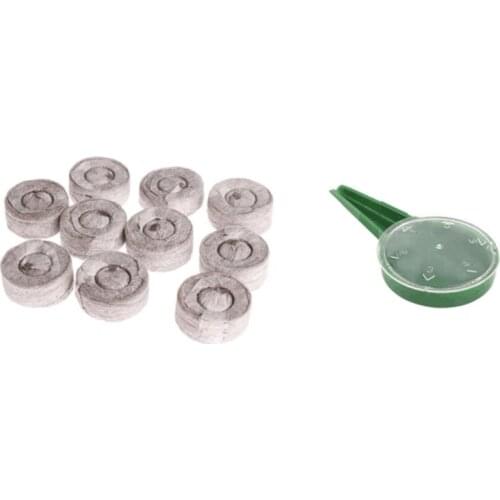 Seedling Starter 30mm Seeds Nutrient Block with Seeder Indoor Greenhouse Plant Propagation Plastic Seed Box Cover Garden