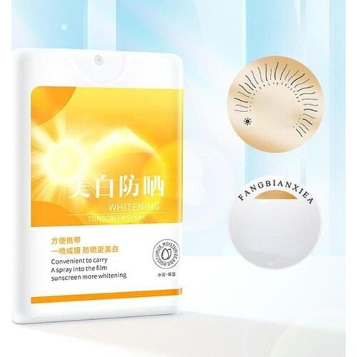 20g Protable Whitening Essence Sunscreen Spray Moisturizing Isolation Protection Waterproof Gentle Long Lasting Sunscreen