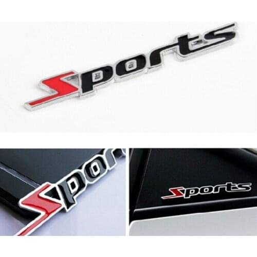 Car Styling 3D Metal Car Stickers Sport for Honda CRV Accord HR-V Vezel Fit City Civic Crider Odeysey Crosstour Jazz Jade