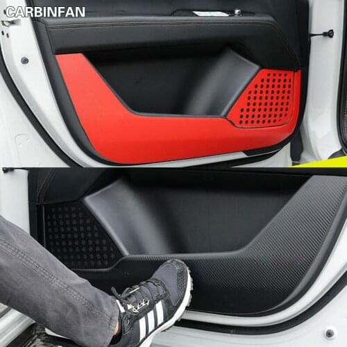 Car Styling Side Door Inner Decal Anti-kick Protective Carbon fiber Flim Stickers For Mazda CX-5 CX5 2017-2020