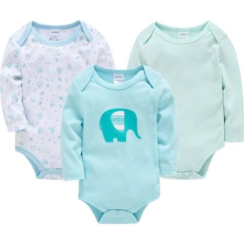 Toddler Baby Boy Bodysuit Jumpsuits Roupas Bebe De Newborn Baby Girl Clothes Long Sleeve Cotton 3PCS Baby Underwear Pajamas
