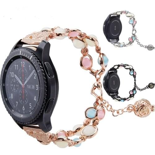 Luminous Agate Band for Samsung Galaxy Watch 46mm Strap for Gear S3 Frontier /Galaxy Watch Active 42mm Elastic Loop Wristband