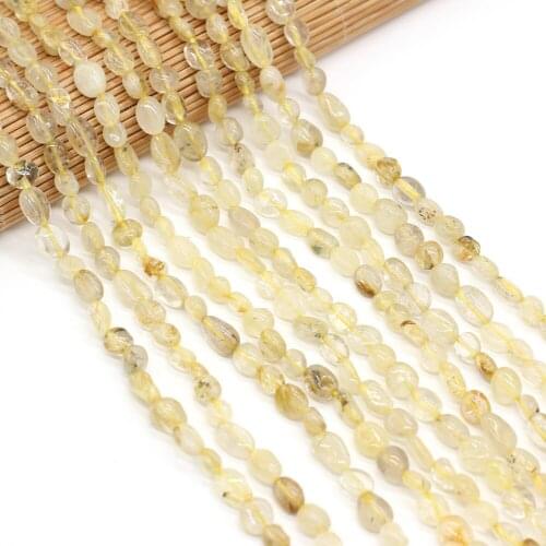 Natural Stone Beads Irregular Shaped Goldenite Stone Loose Spacer Beaded For Jewelry Making DIY Bracelet Necklace Accessories