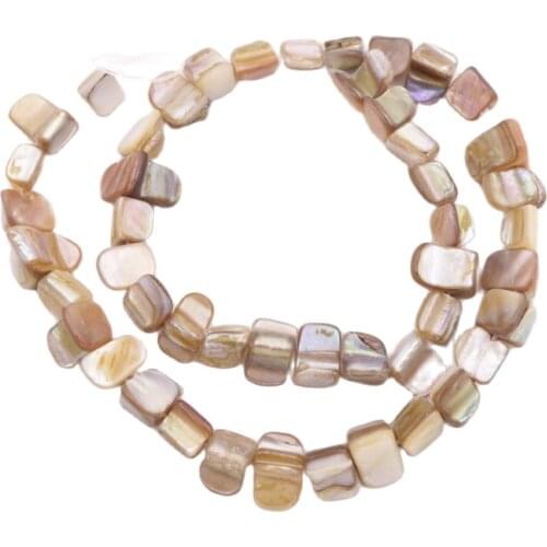 15" Strand 8mm-12mm Baroque Shell Mother of Pearl Loose Beads Jewelry Making DIY