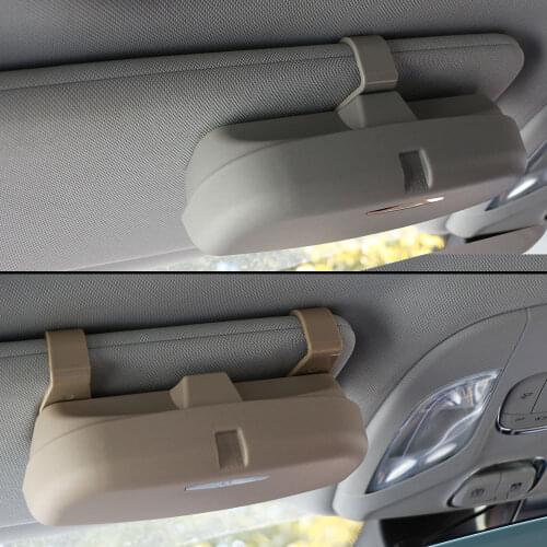 Carmilla Car Sun Visor Glasses Sunglasses Storage Holder Glasses Box Case for VW Audi Benz Honda for Mazda Hyundai for Chevrolet