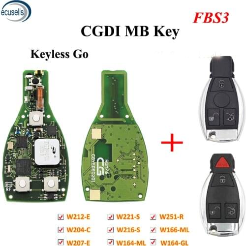 CGDI One Start Keyless Go 315Mhz/433Mhz MB FBS3 Smart Key For Mercedes-Benz W164 W166 W216 W221 W251