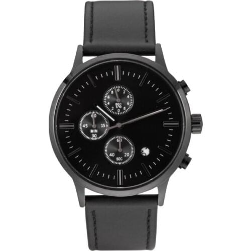 Man Leather Sport Wrist Watch Clock Big Dial Watches For Men Hour Mens Watches Top Brand Luxury Quartz Watch